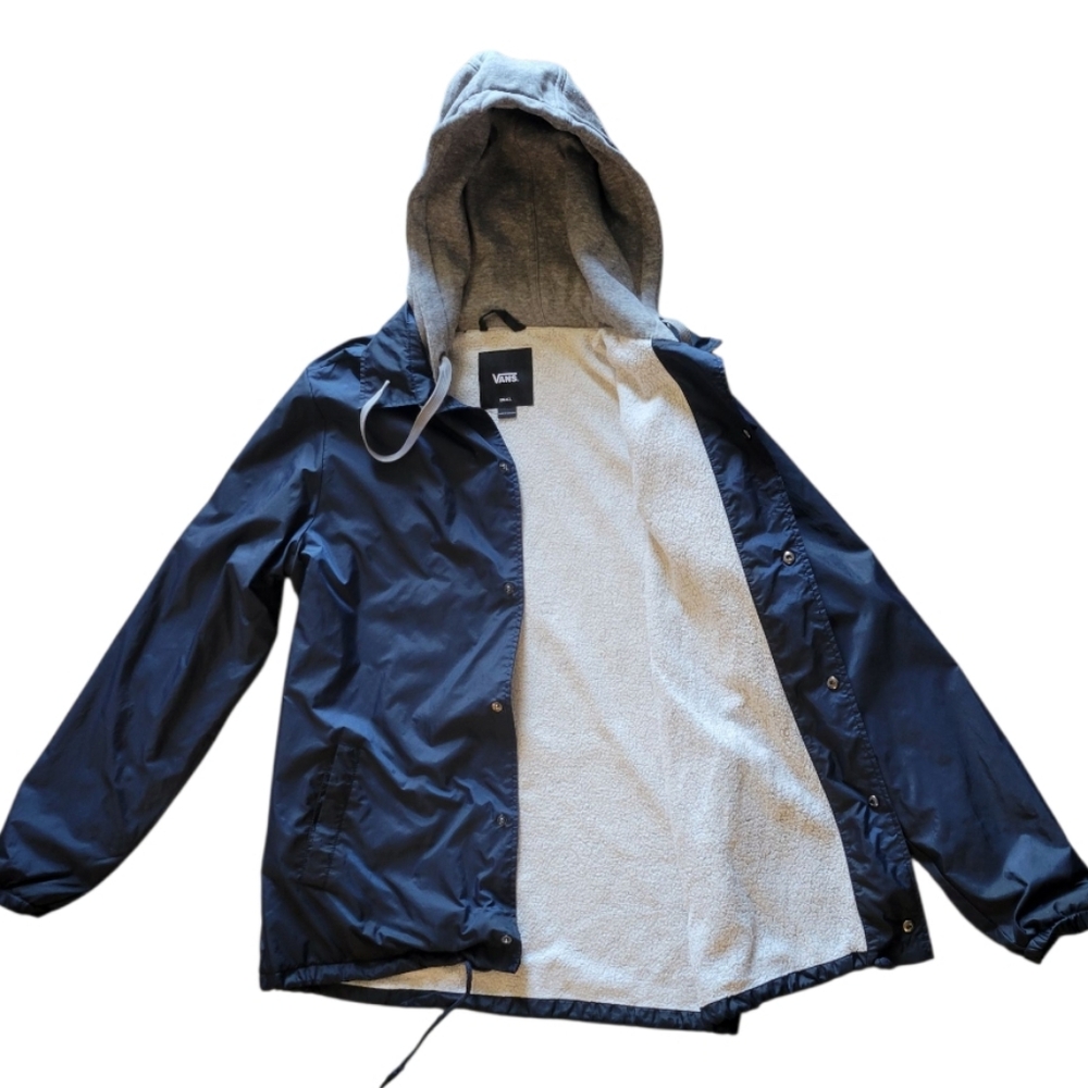 Vans Men's Blue Hooded Jacket - Picture 3 of 10